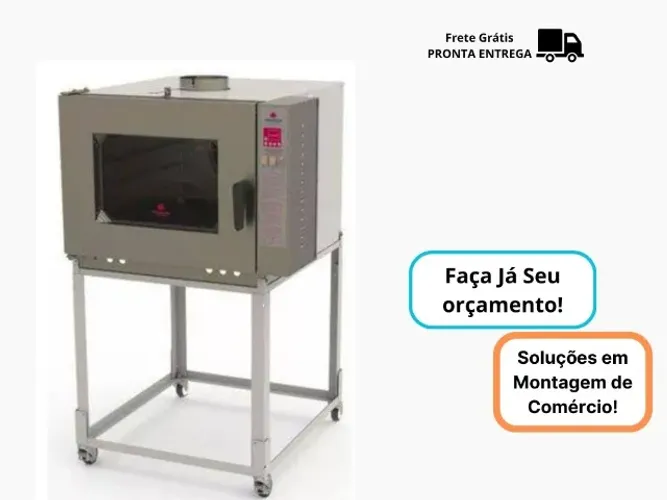 Forno Turbo 5 Esteiras Elétrico 220v Novo