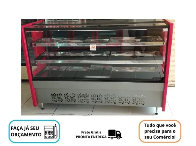 Balcao de Carne 1,75 Novo Vermelho