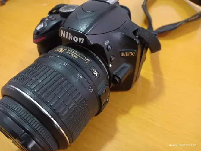 Câmera Nikon D3200 DSLR. Leve, potente, perfeita. Imagem profissional. Fotos nítidas.
