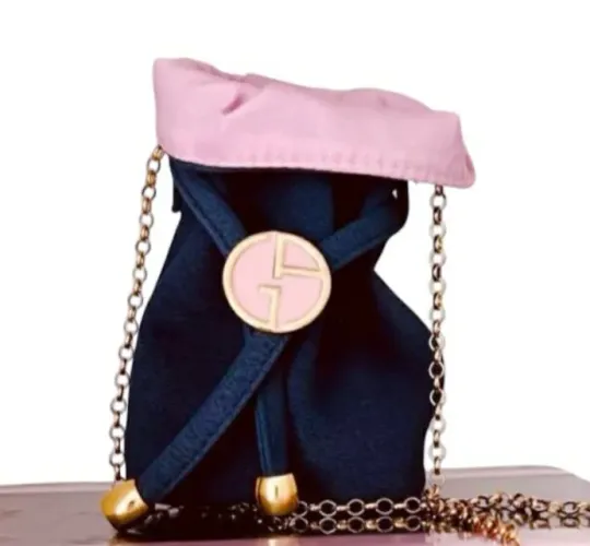 BOLSA BUCKET CUTE, REGULÁVEL, MARCA GIORGIO ARMANI.