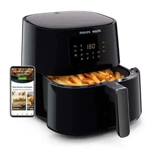 Fritadeira Airfryer Essential XL Conectada, Philips Walita, conectividade c/Alexa, 6.2L