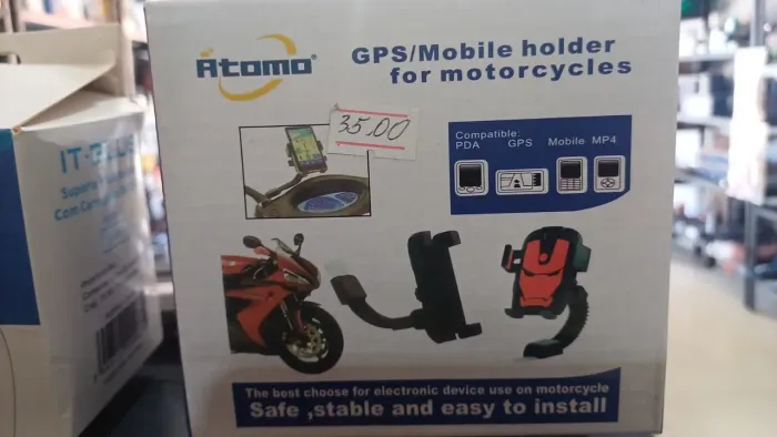 Suporte GPS/Mobile para Motocicleta - Atomo