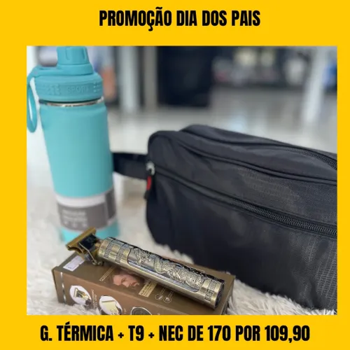 Barbeador + G. Térmica + Necesse kit show dia dos pais 
