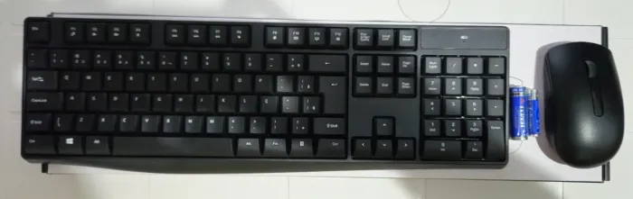 Kit Combo Teclado e Mouse Sem Fio, Conexão Usb 1600dpi c/ Pilha Inclusa Preto - TC269