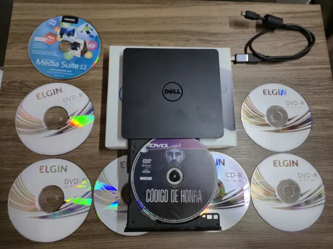 Leitor e Gravador de CD e DVD Externo Dell