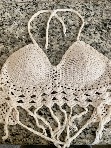 Top de Crochê Artesanal