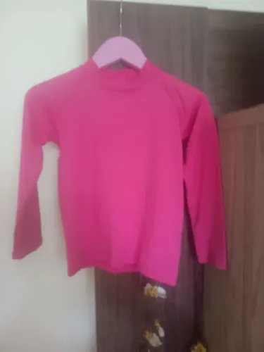 Blusa Térmica com proteção UV, infantil rosa - tamanho 4 anos