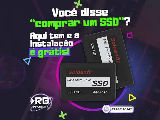 SSD Goldenfir 500GB + Instalação Grátis!