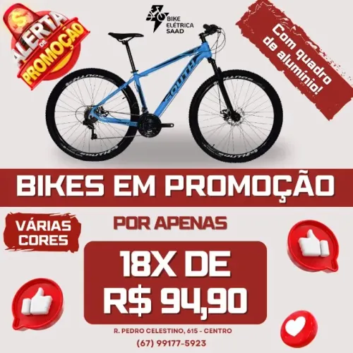 Bicicleta NOVA quadro de alumínio - 1.390,00   COMPLETA LINDA