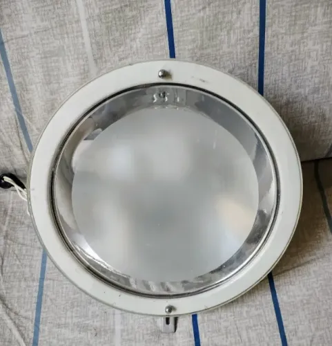 Luminária de embutir redonda c/ 2 lâmpadas E27
