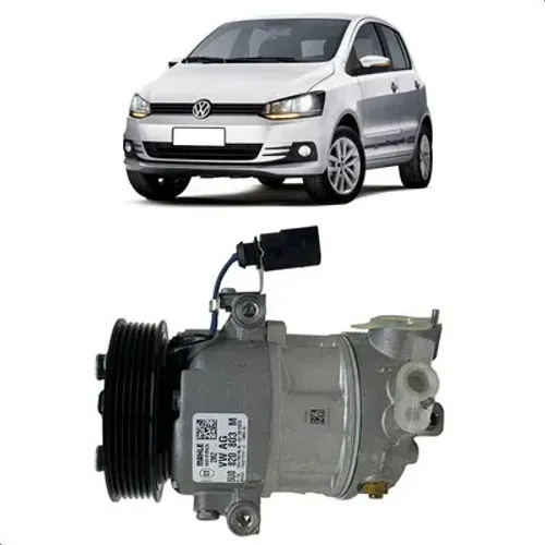 Compressor do ar-condicionado para Fox G3 1.0 3 cilindros 2014 a 2022  