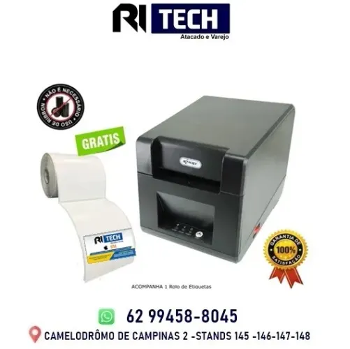 Impressora Térmica Usb Etiquetas E Rótulos 80mm QrCode