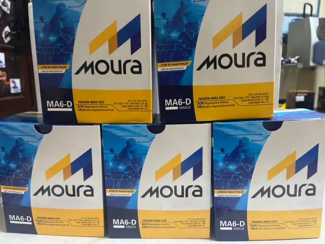 Bateria Moura MA6-D para Moto CBX250 Twister/CB300R