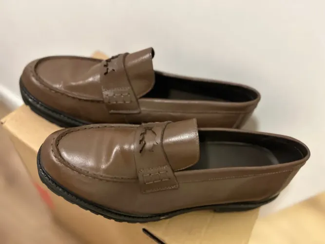 Sapatos Loafer de Couro Marrom 41 Barcelona Design