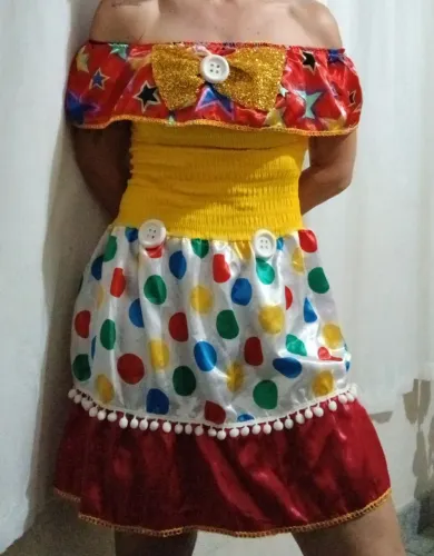 Fantasia de palhaça tam P