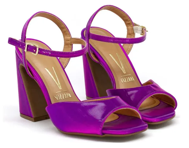 SANDÁLIA VIZZANO HOLOGRÁFICA SALTO BLOCO