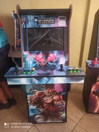 Máquina fliperama de Arcade - Diversos Jogos Clássicos