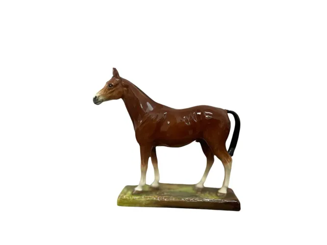 Escultura Cavalo Royal Doulton Inglaterra HN 2571 Vintage Coleção