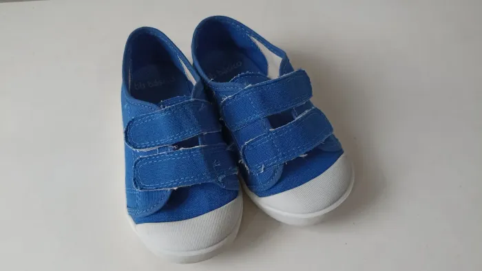 Tênis Infantil Azul dois Velcros - Babouabu 