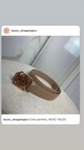Cinto novo couro 150,00