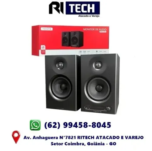 Caixa de Som Monitor de Áudio Bluetooth 2.0 110W Tomate MTS-2043