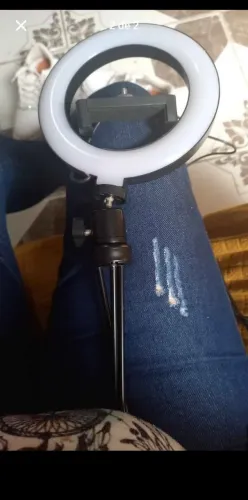 Ring Light com Tripé para Maquiagem e Fotos