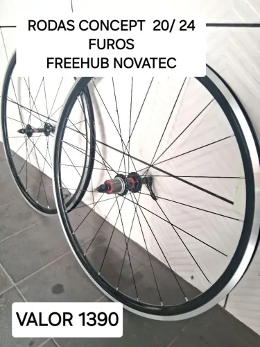 Rodas Concept 20/24 Furos Freehub Novatec