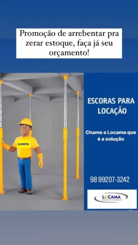 Locacao de escoras e andaimes com menor preço da regiao.