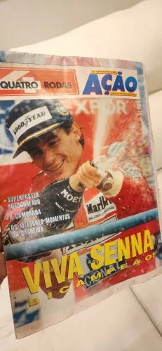 Revista SENNA Bicampeão Mundial de F1 Quatro Rodas