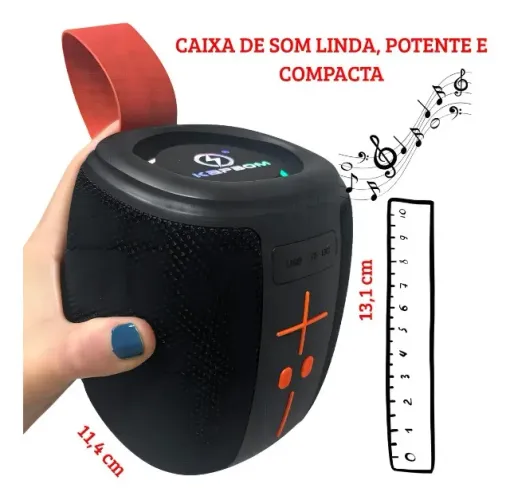 Caixa De Som Bluetooth 50W Kapbom Ka8596 Nova Lacrada Potente Led Loja Coimbra