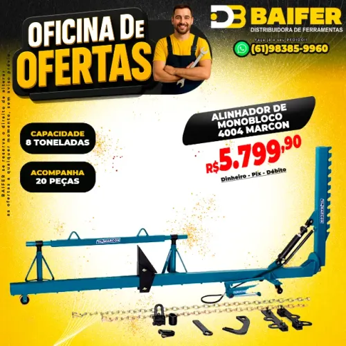 Alinhador de Monobloco 8 Toneladas 20 Peças 4004 Marcon