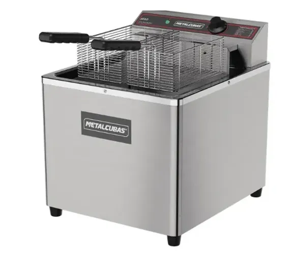 Bh fritadeira industrial 5500w 18 litros água e óleo