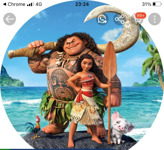 Itens festa Moana