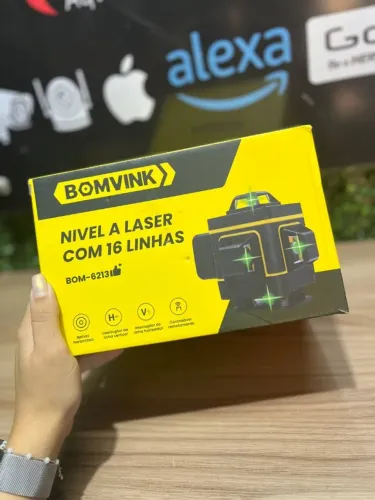 Nível a Laser Profissional com 16 Linhas - BOMVINK BOM-6213