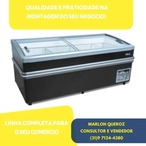 Ilha de Congelados Preta com Depósito Polar
