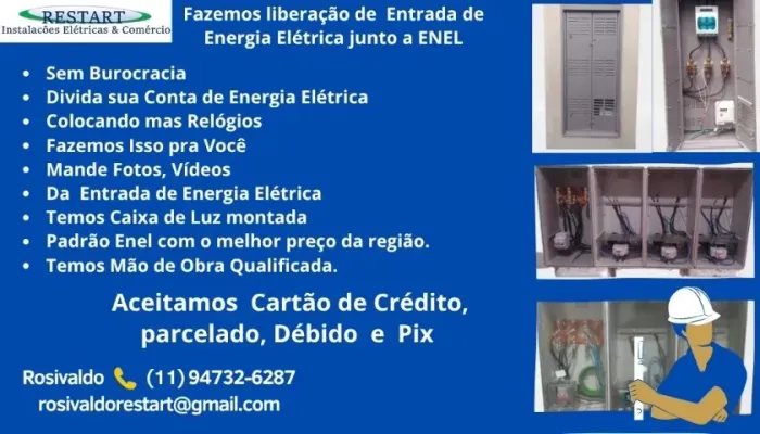 Fazemos Liberação de sua Entrada  Energia Eletrica Junto a ENEL , Sem Burocracia