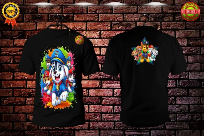 Camiseta Infantil Patrulha Canina e várias outras estampas fazemos por encomenda.