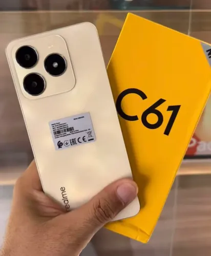 Celulares Novos Lacrados- Realme -NFC - Gold - 256Gb/8Ram C61 