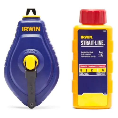 Jogo Carretel de Linha + Giz Vermelho 30 Metros Speedline Irwin® IWHT48442RC