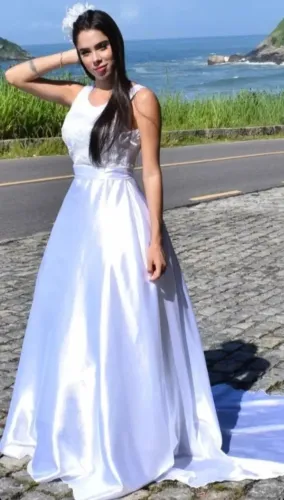 Vestido De Noiva Civil Seminovo 