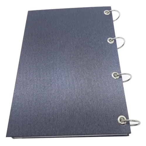 Caderno Fichário Argolado 10 Matérias Preto Universitário Com 4 Argolas