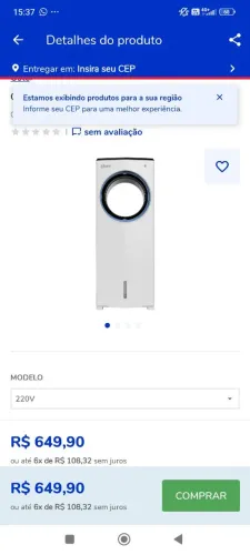 Climatizador de ar Oster.