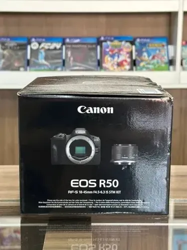Câmera Fotográfica Profissional Canon EOS R50 ACEITO CARTÃO