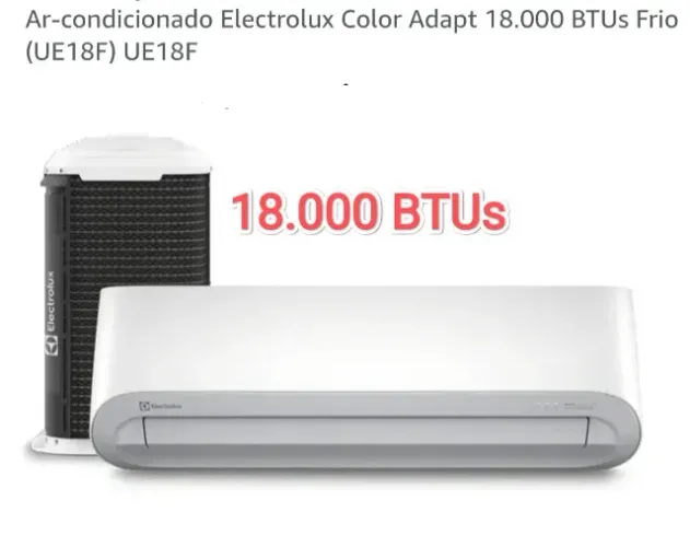 Ar Split Electrolux 18.000 BTUs + Novo + Nota + Garantia + Cartão 12x*!!!