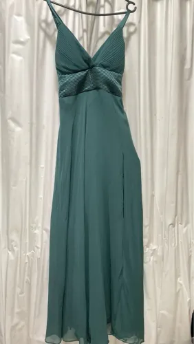 Vestido Longo Verde Elegante