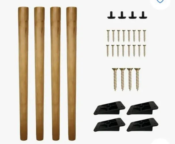 Kit 4  pés palito retrô 60 cm
