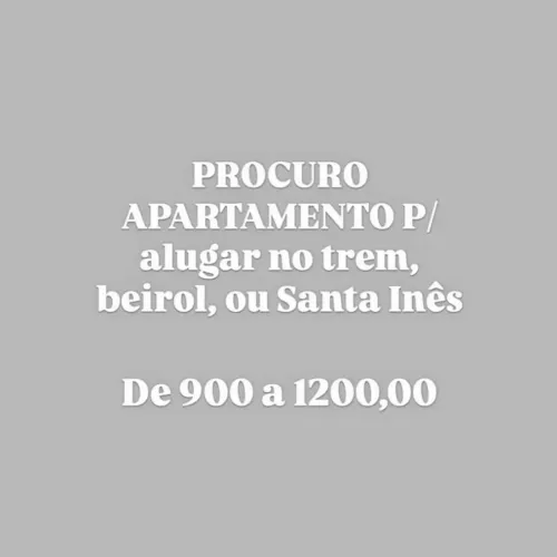 Procuro quarto ou apartamento 