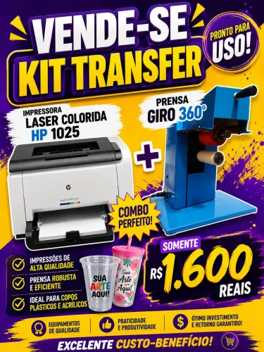Kit personalização Copos 