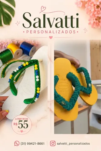 Chinelos personalizados
