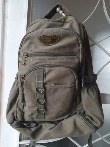 Mochila Camping Lona 50L Grande Masculina Viagem Reforçada